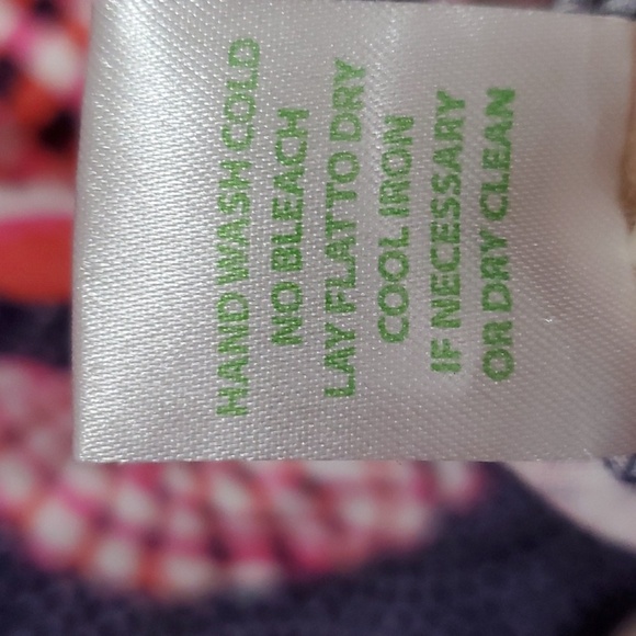 Lily Pulitzer KARI seashell Rayon Dress Size Small Navy & Pink - Picture 7 of 9